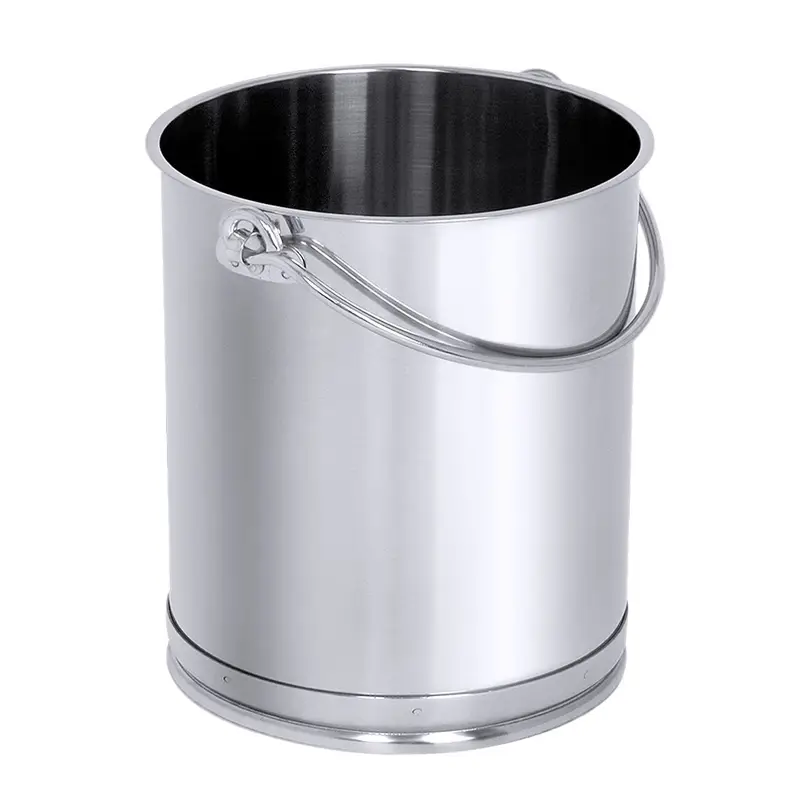 Emmer recht RVS 18/10 10 liter