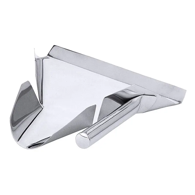 Frietschep met steel rechtshandig RVS 18/10 14x14 cm