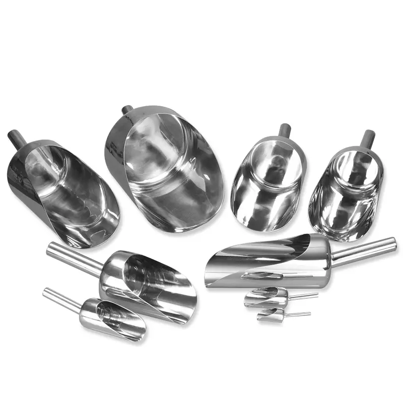 Burkle Pharmascoop RVS AISI 316 handschep afgerond 10 ml