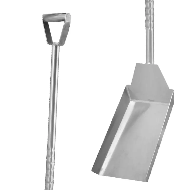 Schep RVS met D-grip steel 1190 mm