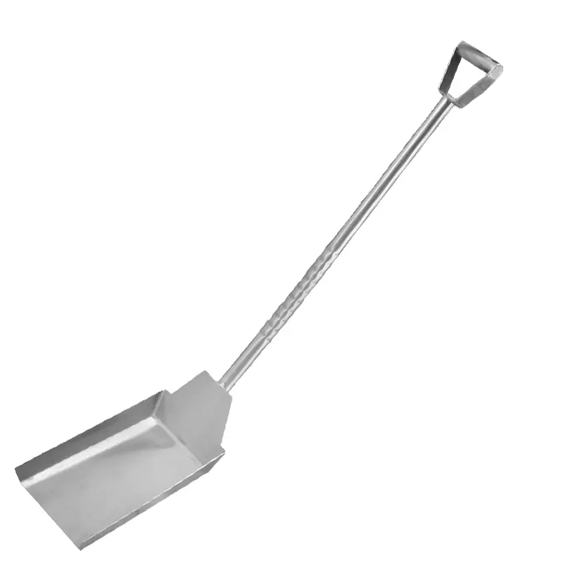 Schep RVS met D-grip steel 1190 mm