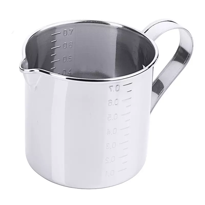 Maatbeker met maatverdeling en schenktuit RVS 18/10 700 ml
