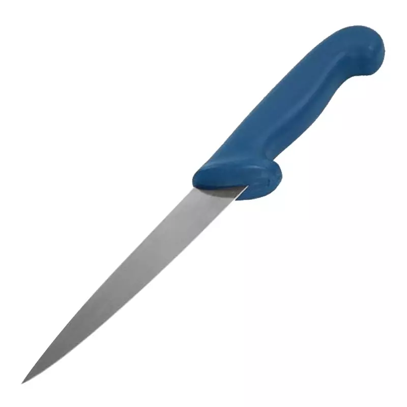 Detectamet fileermes detecteerbaar flexibel lemmet 16 cm blauw
