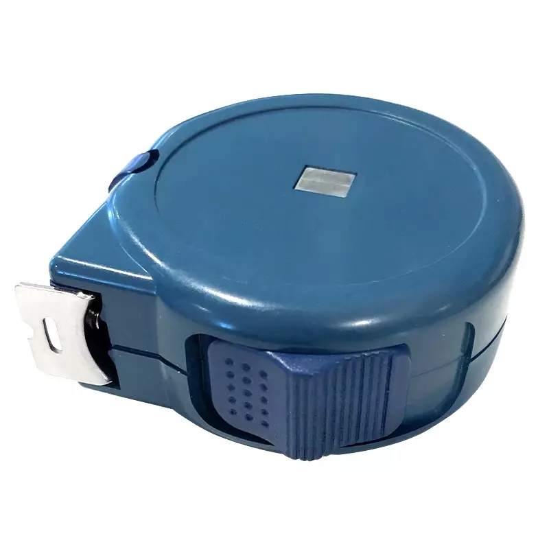 Detectamet rolmaat 5 meter RVS meetlint detecteerbaar blauw