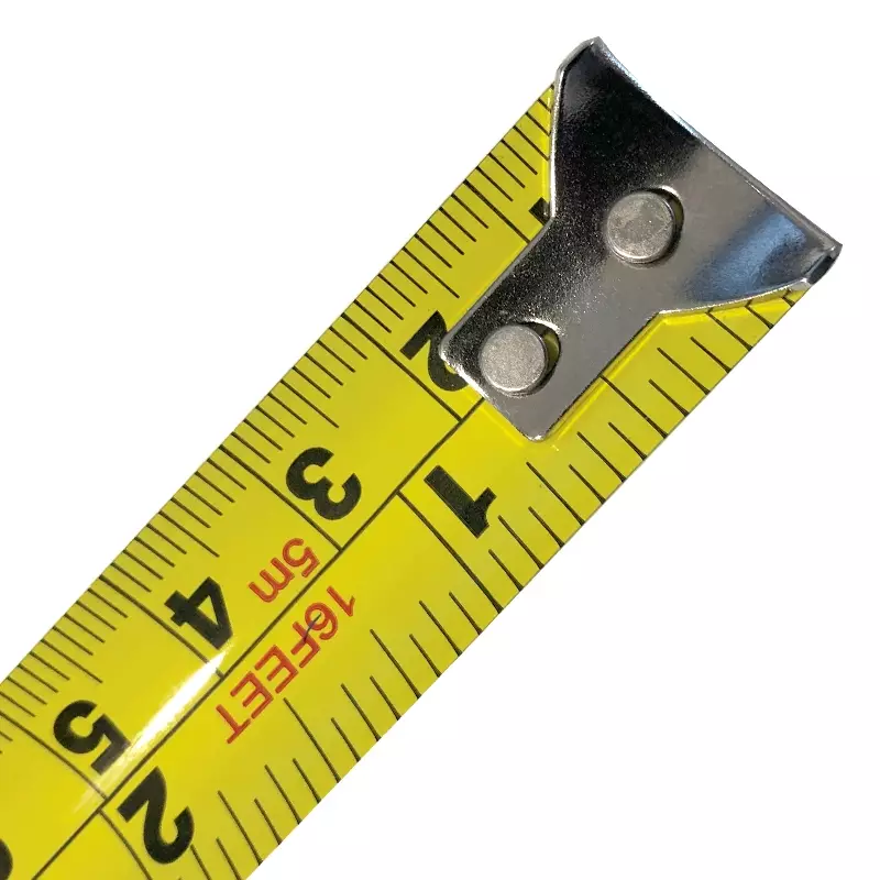Detectamet rolmaat 5 meter RVS meetlint detecteerbaar blauw