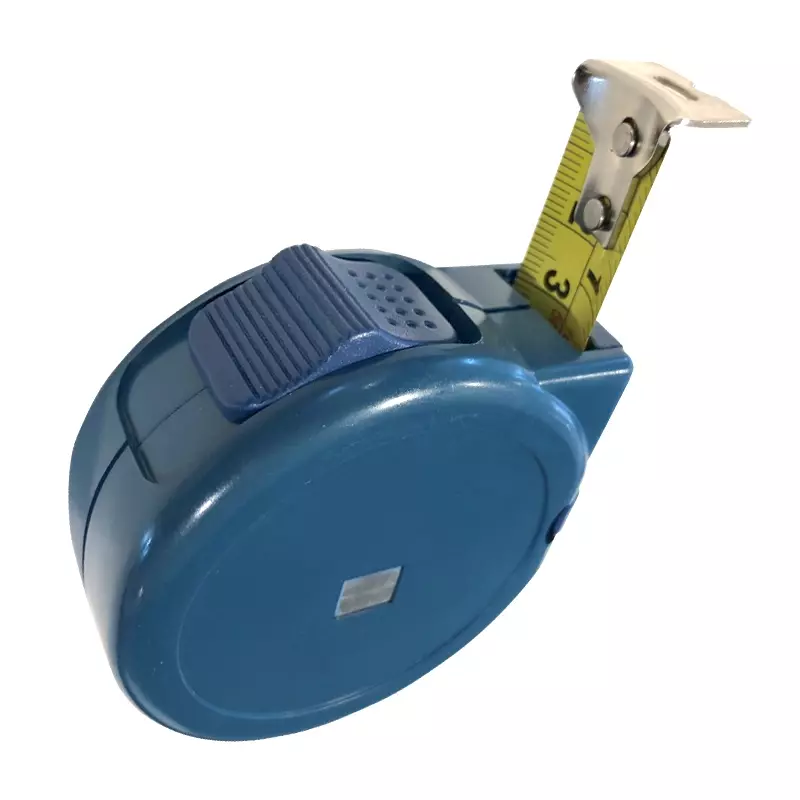 Detectamet rolmaat 5 meter RVS meetlint detecteerbaar blauw