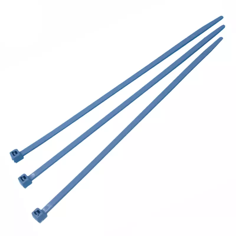 HellermannTyton 111-00937 PA66MP bundelband hersluitbaar detecteerbaar 250x4,6 mm blauw