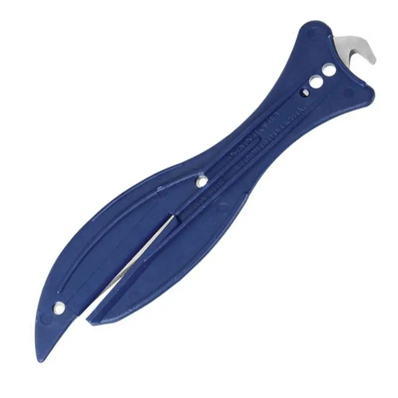Detectamet SK108 MT veiligheidsmes detecteerbaar met haakmes blauw