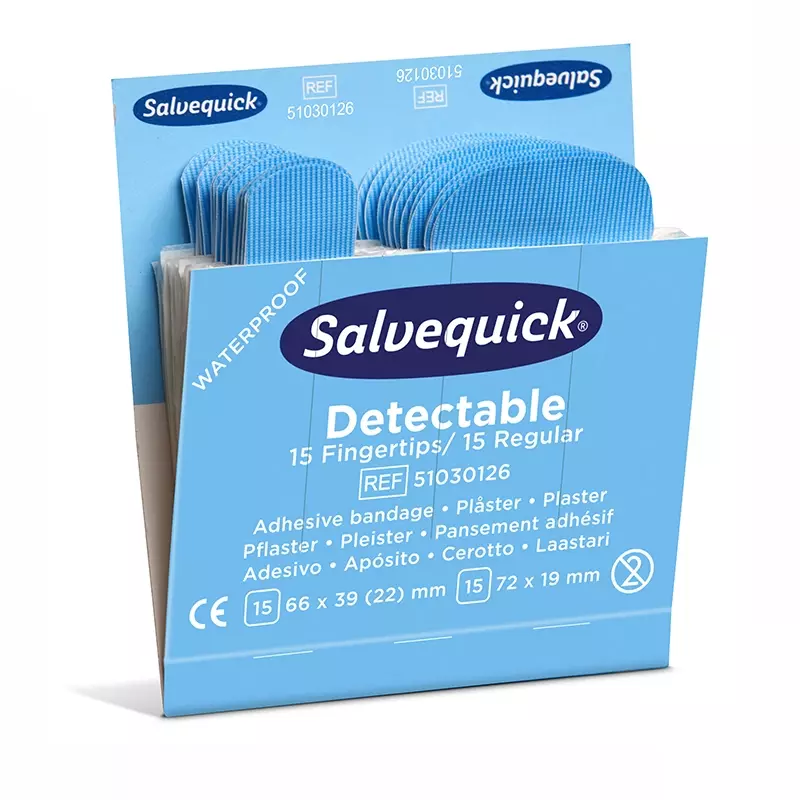 Cederroth Salvequick 51030126 pleisters detecteerbaar blauw