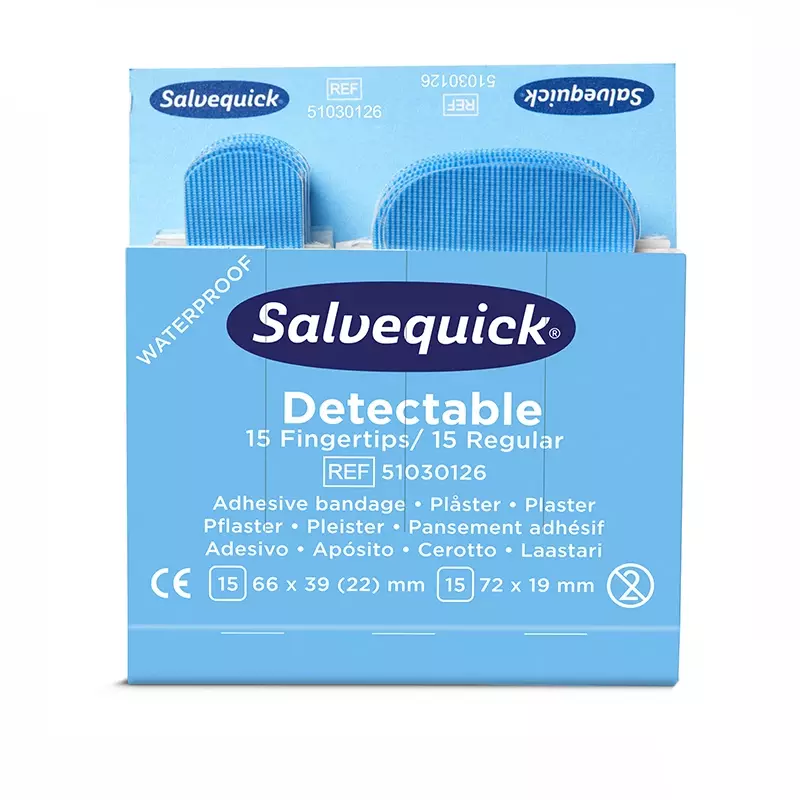 Cederroth Salvequick 51030126 pleisters detecteerbaar blauw