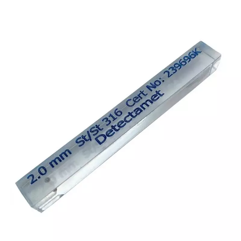 Metaaldetectie teststick RVS 316 blauw