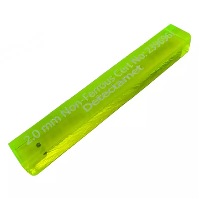 Detectamet metaaldetectie teststick acryl NON FE groen