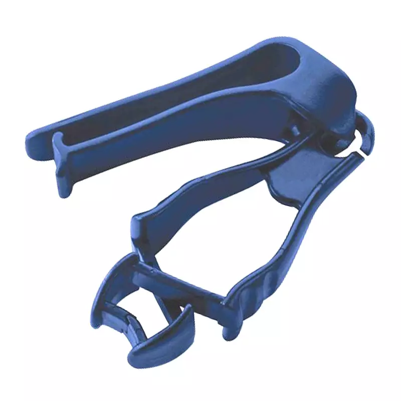 Detectamet veiligheidsklem detecteerbaar met riemclip blauw