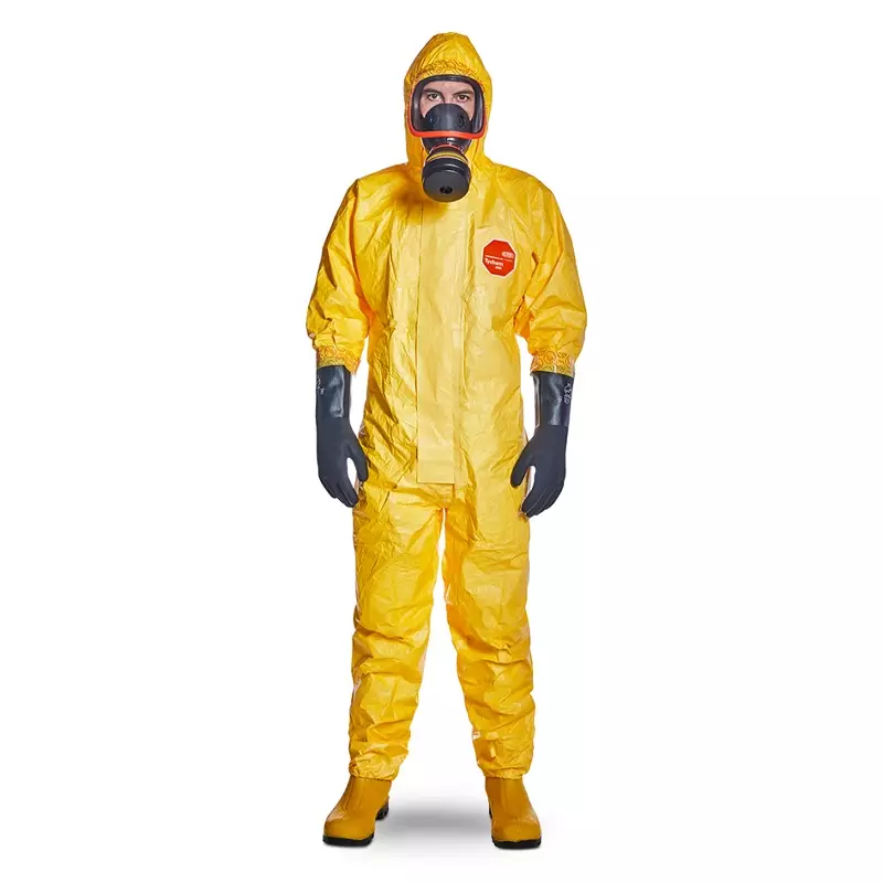 DuPont Tychem 2000 C CHA5 wegwerpoverall met capuchon geel