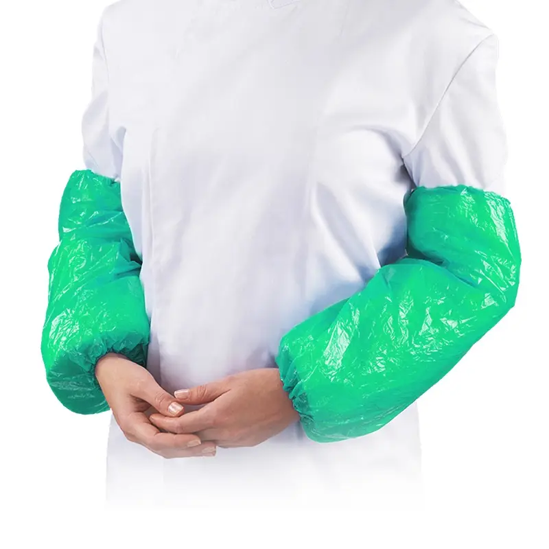 Overmouw PE 40x20 cm handgemaakt 20 mu groen
