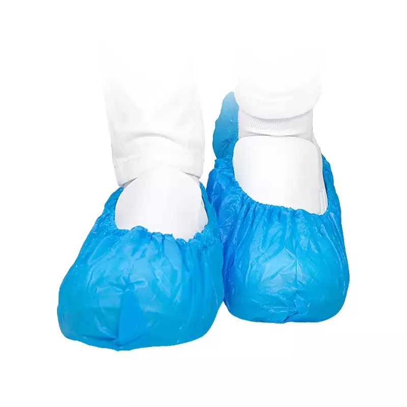 Hycare disposable overschoen 40 mu polyethyleen 41 x 15 cm blauw
