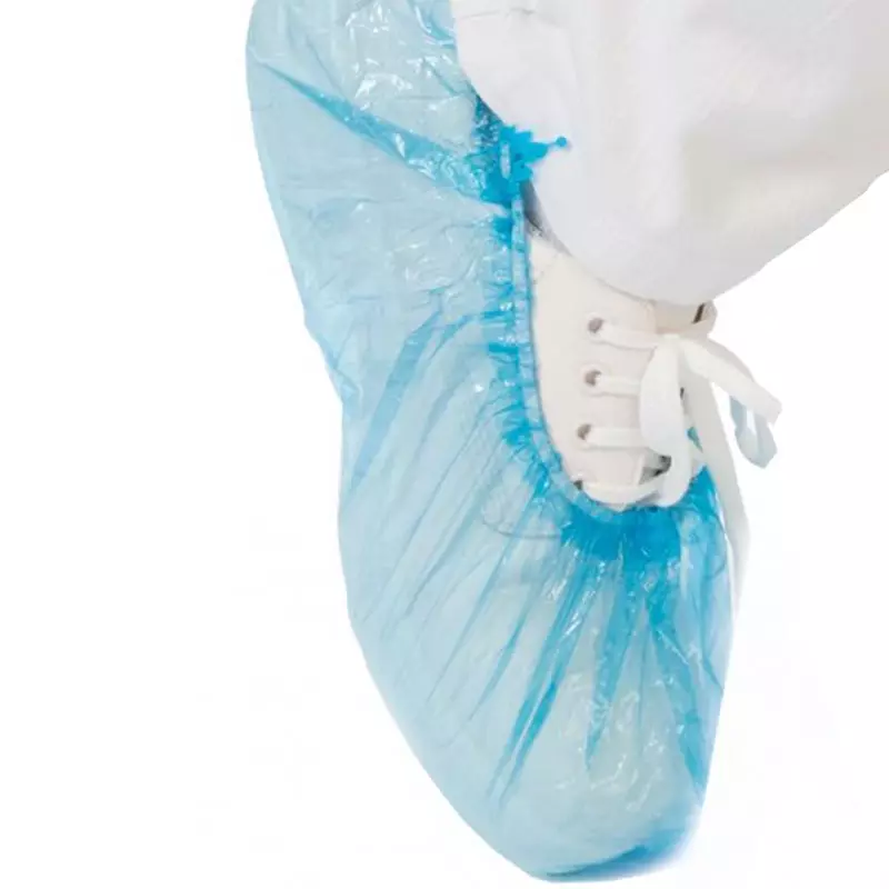 Disposable overschoen voor dispenser PE 46 cm blauw