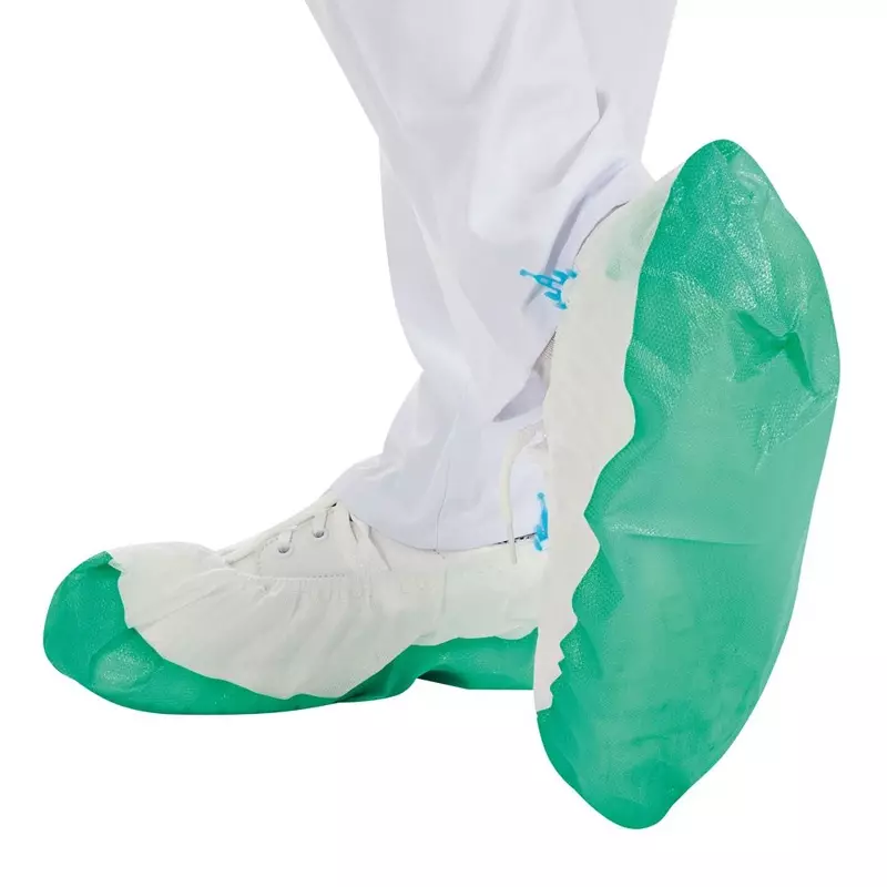 Disposable overschoen voor dispenser PP/CPE 44 cm groen