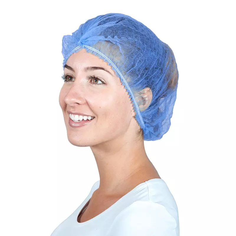 Hycare disposable haarnetjes wokkel non-woven polypropyleen donkerblauw