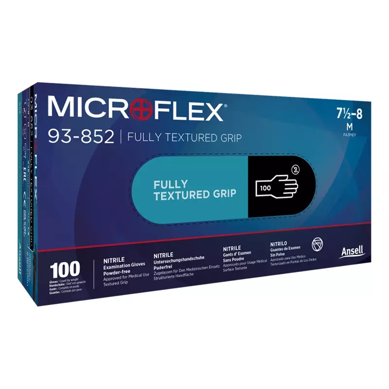 Ansell Microflex 93-852 disposable handschoen nitril chemiebestendig
