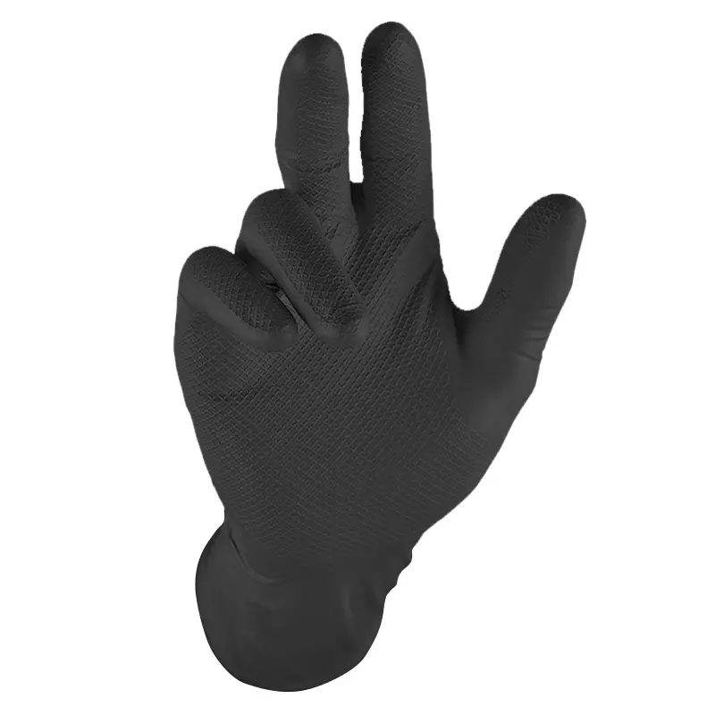 Grippaz 246BK disposable handschoen nitril chemiebestendig 240 mm zwart maat 10