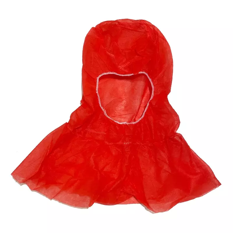 Disposable hoofdkap lange nek non-woven astrocap polypropyleen rood