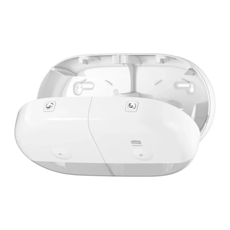 Tork 682008 SmartOne Twin Mini toiletpapier dispenser Elevation T9 zwart