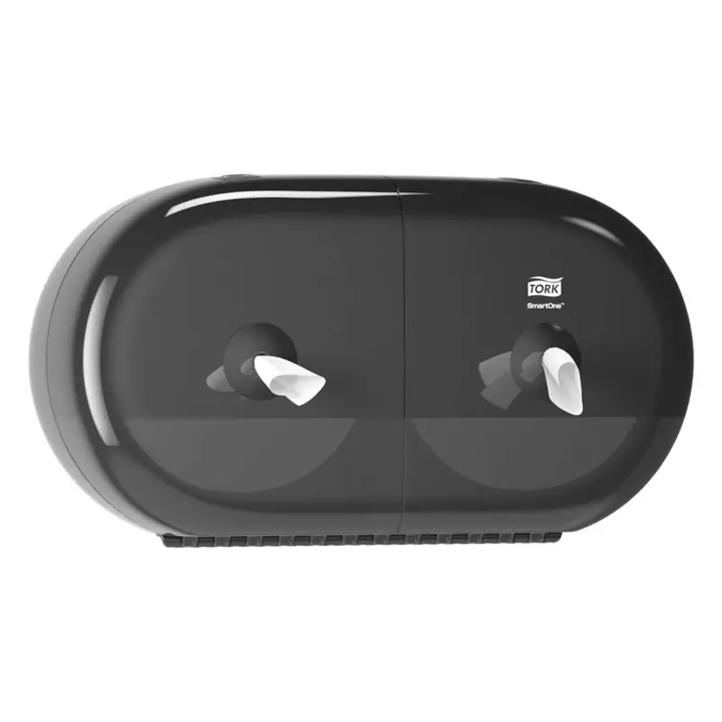 Tork 682008 SmartOne Twin Mini toiletpapier dispenser Elevation T9 zwart