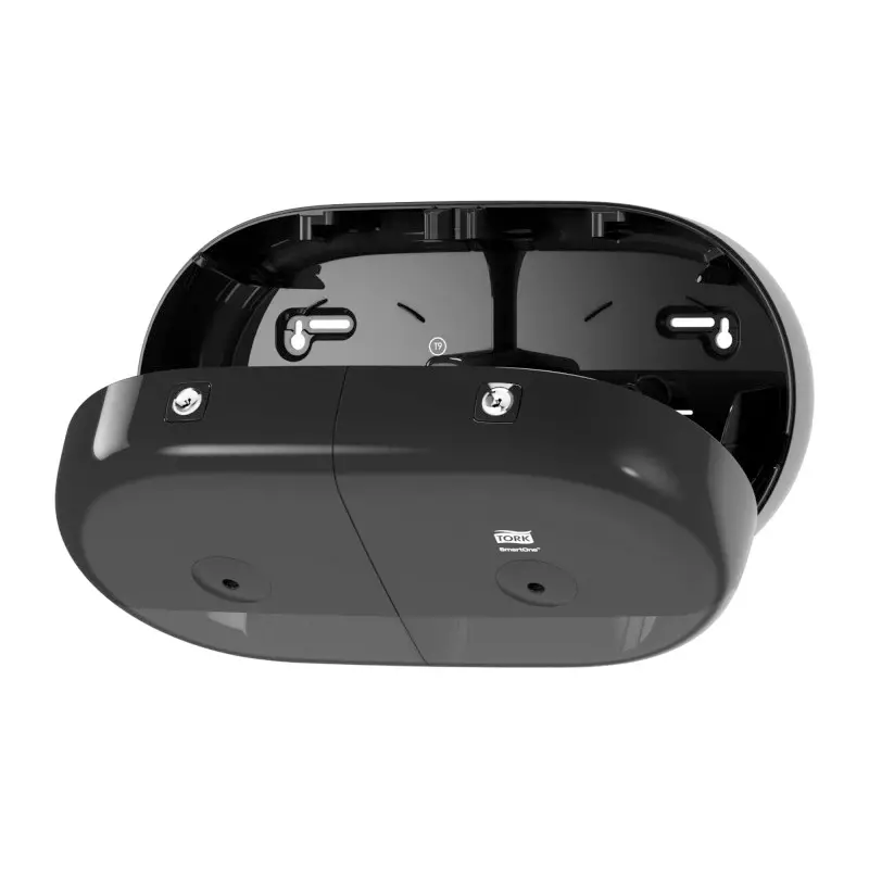 Tork 682008 SmartOne Twin Mini toiletpapier dispenser Elevation T9 zwart