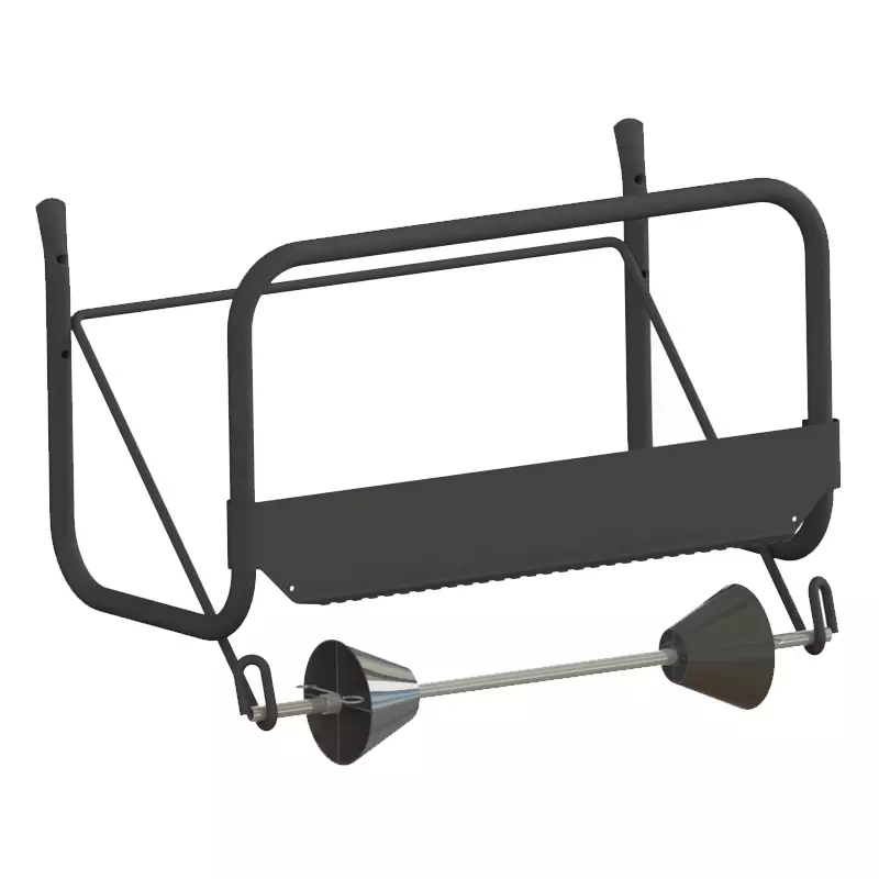 Euro Products poetsroldispenser muur-model zwart
