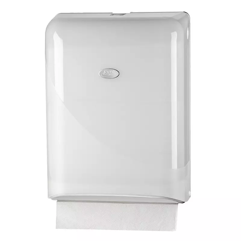 Euro Products Pearl White vouwhanddoekdispenser interfold en Z-vouw
