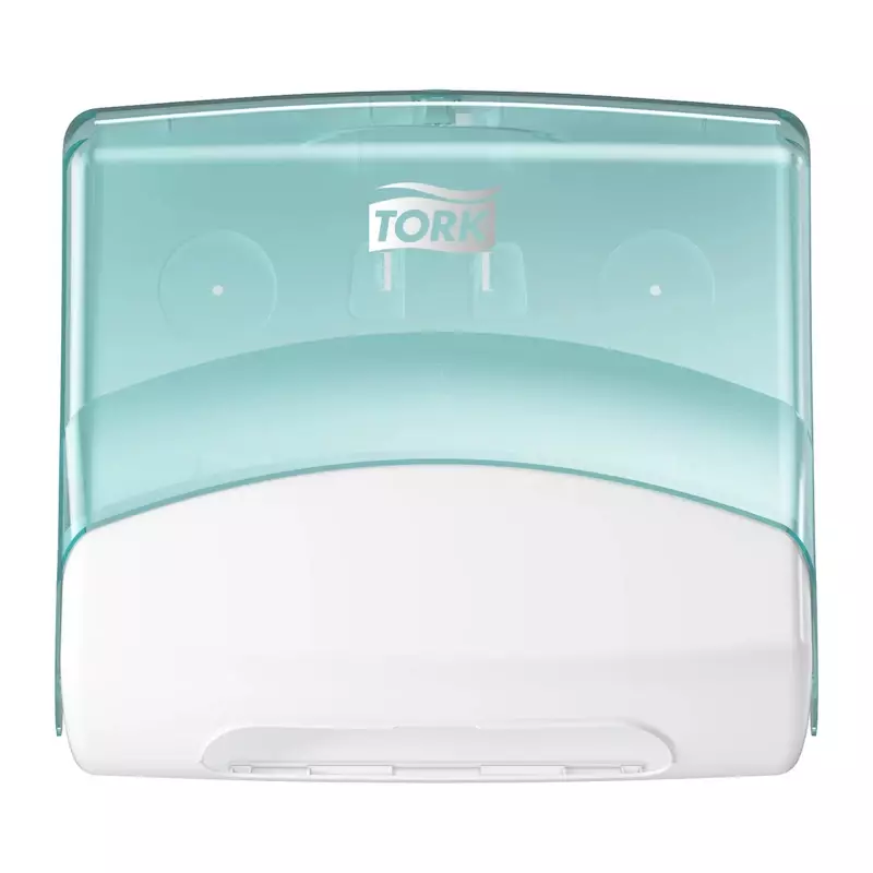 Tork Performance gevouwen reinigingsdoek dispenser W4 turquoise/wit