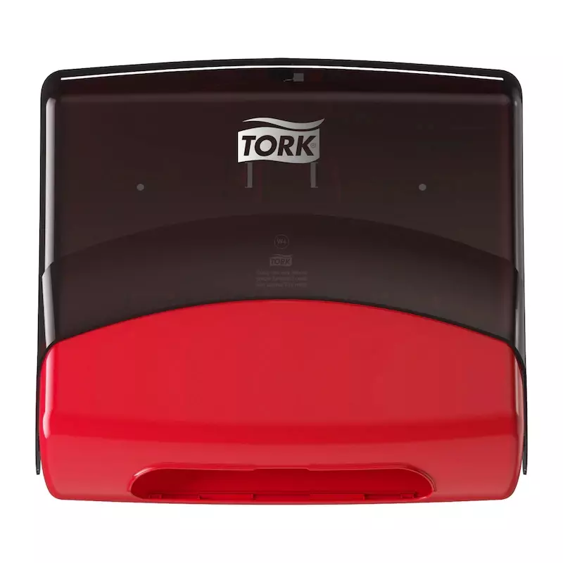 Tork Performance gevouwen reinigingsdoek dispenser W4 zwart/rood