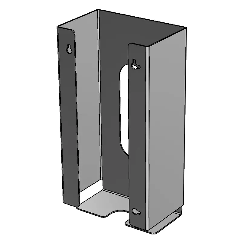 Handschoendispenser RVS horizontaal voor 1 dispenserdoos