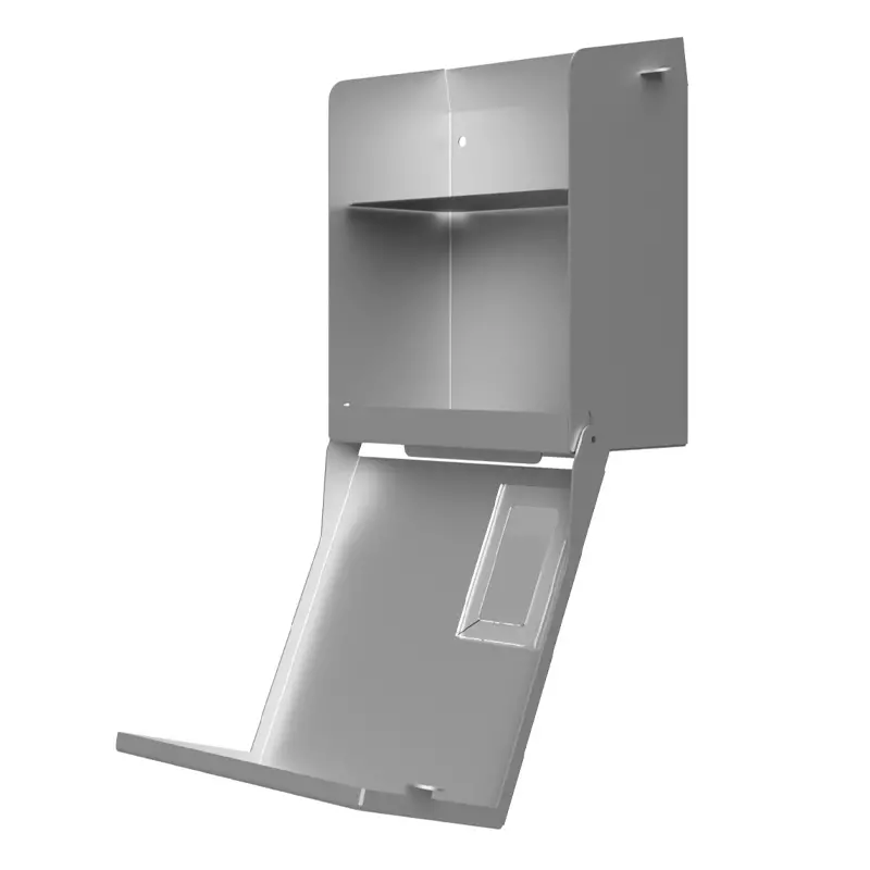 Dispenser RVS zichtvenster voor mondmaskers