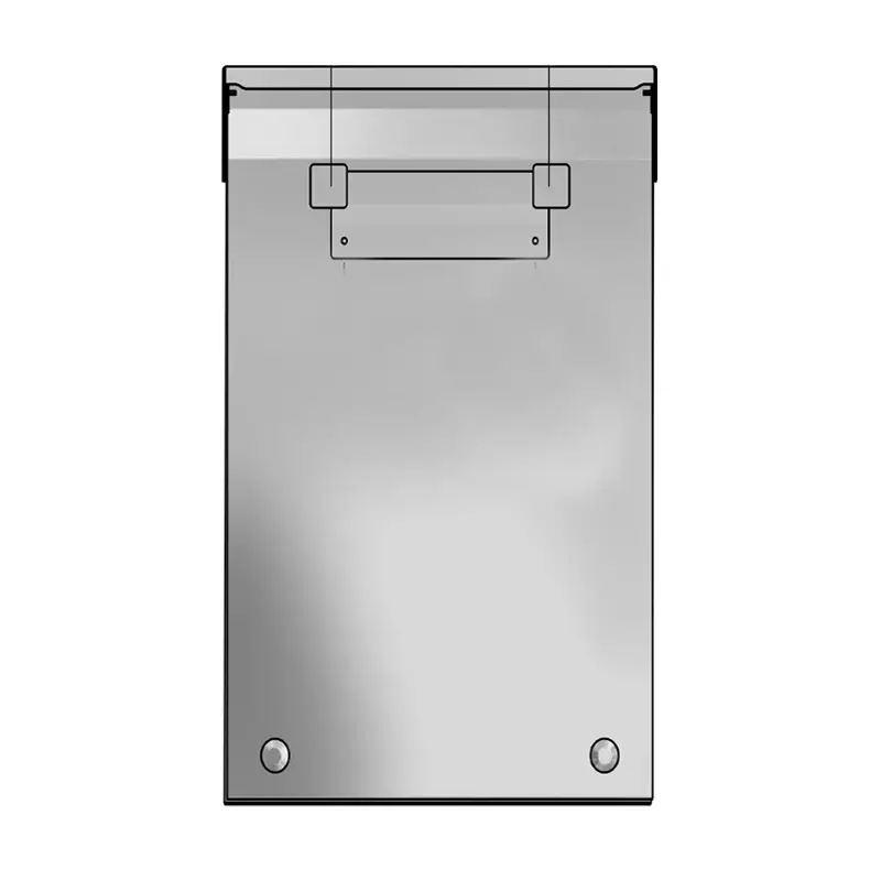 Jerrycanhouder RVS met gat en hangslotbeugel voor 20 liter jerrycan