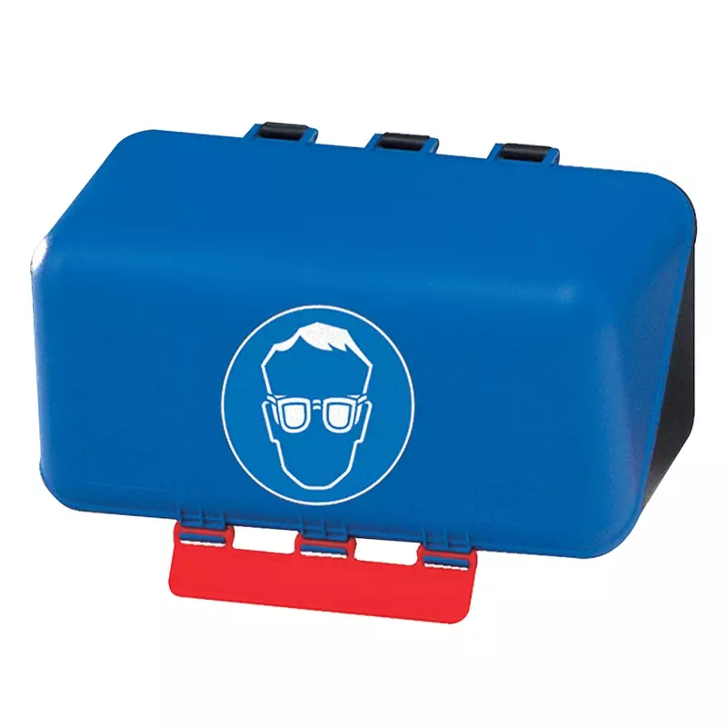 Brady opbergdoos veiligheidsbril klein 236x120x120 mm blauw