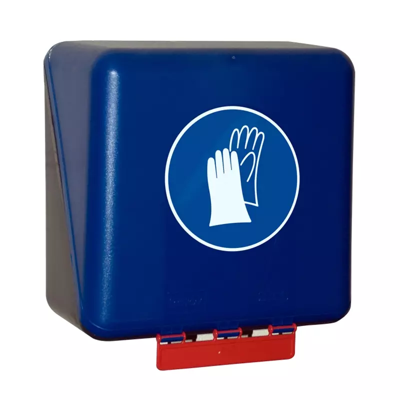 Brady opbergdoos handschoen middelgroot 236x225x125 mm blauw