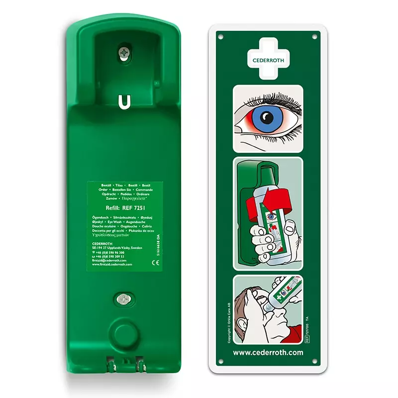 Cederroth 7200 wandhouder oogdouche voor spoelfles 500 ml