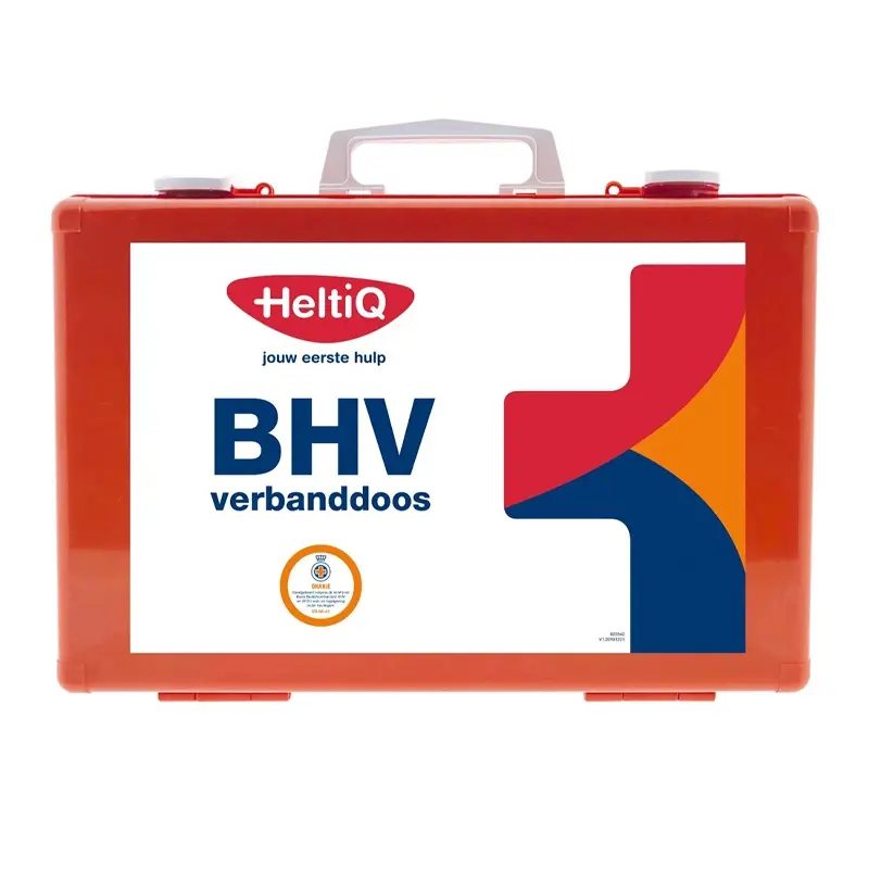 HeltiQ verbandkoffer modulair BHV HACCP oranje