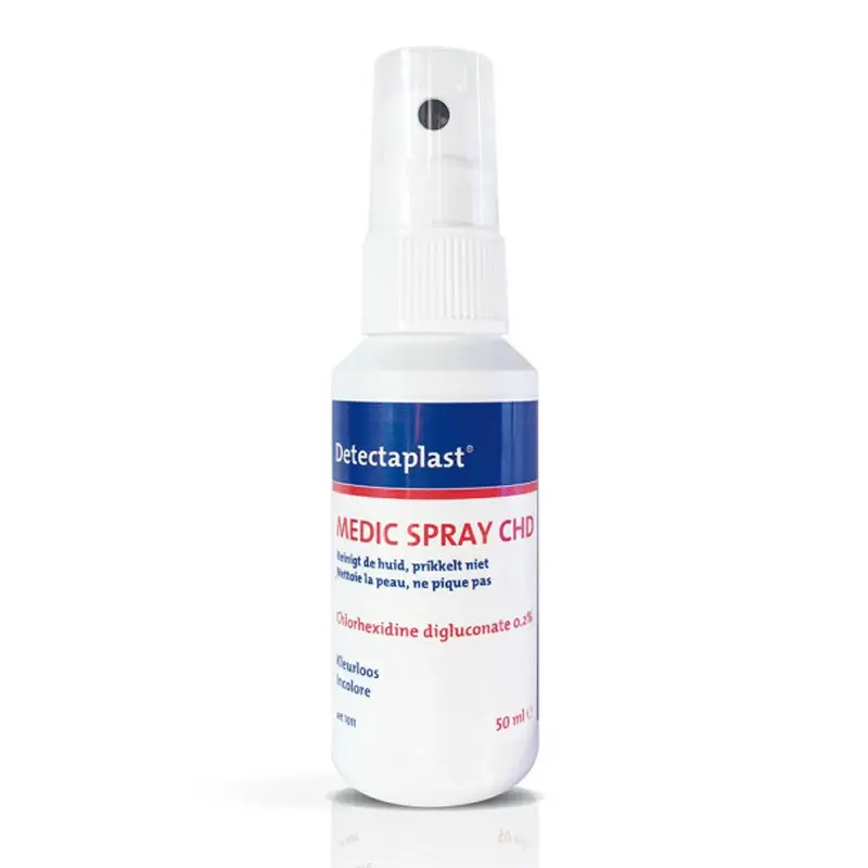 Wondontsmetter chlorhexidine Detectaplast Medic Spray CHD