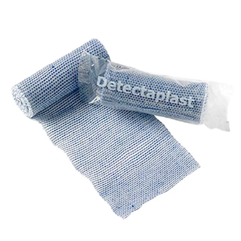 Detectaplast elastisch verband blauw 400 cm