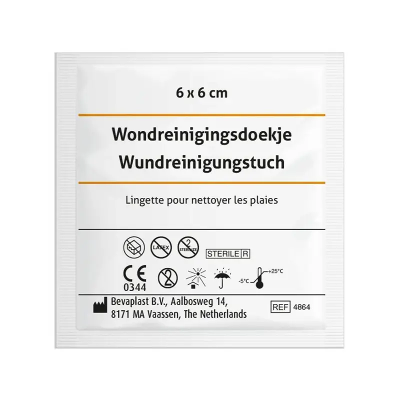 Wondreinigingsdoekje steriel