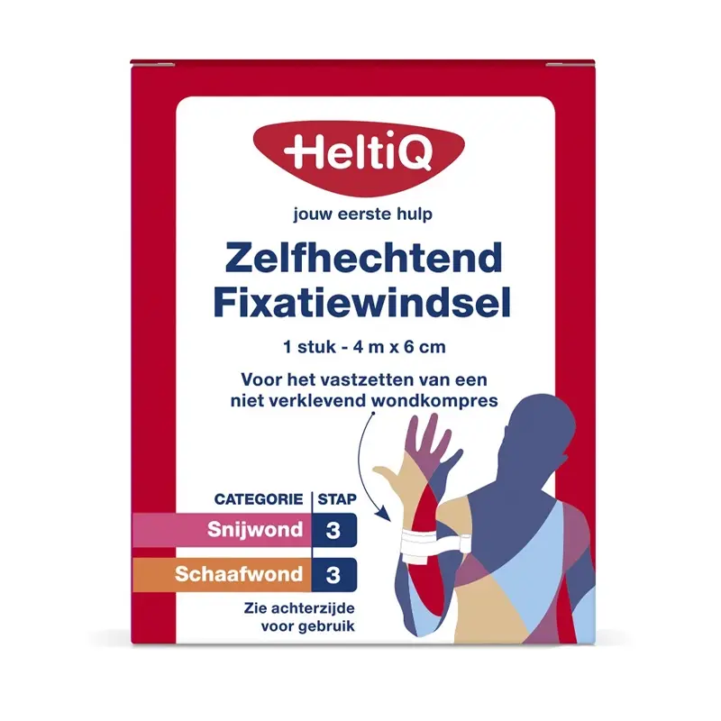HeltiQ zelfhechtend fixatiewindsel 400x6 cm
