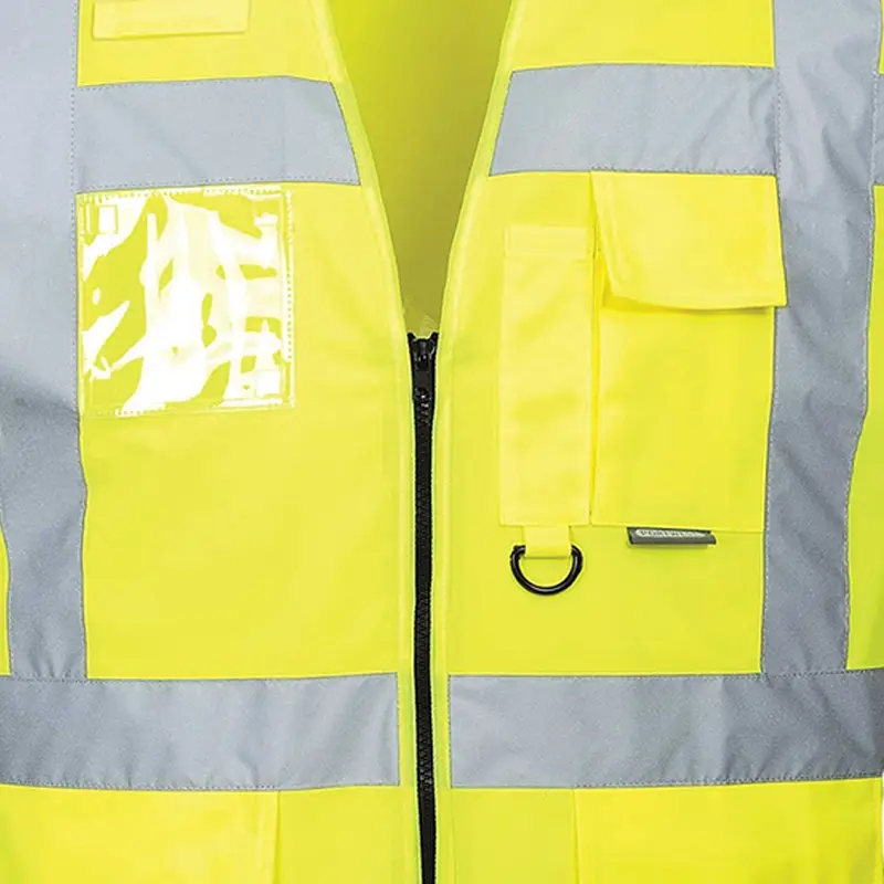 Portwest S476 Berlin Executive Hi-Vis veiligheidsvest fluo geel