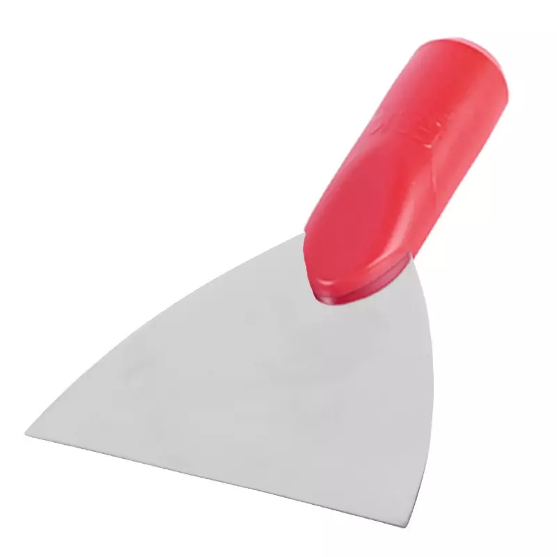 FBK 28122-3 vloerschraper niet buigzaam RVS blad 120 mm rood