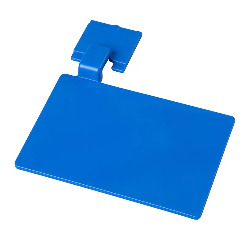 Bordje voor ophangrail FBK 80002-2 110x75 mm blauw