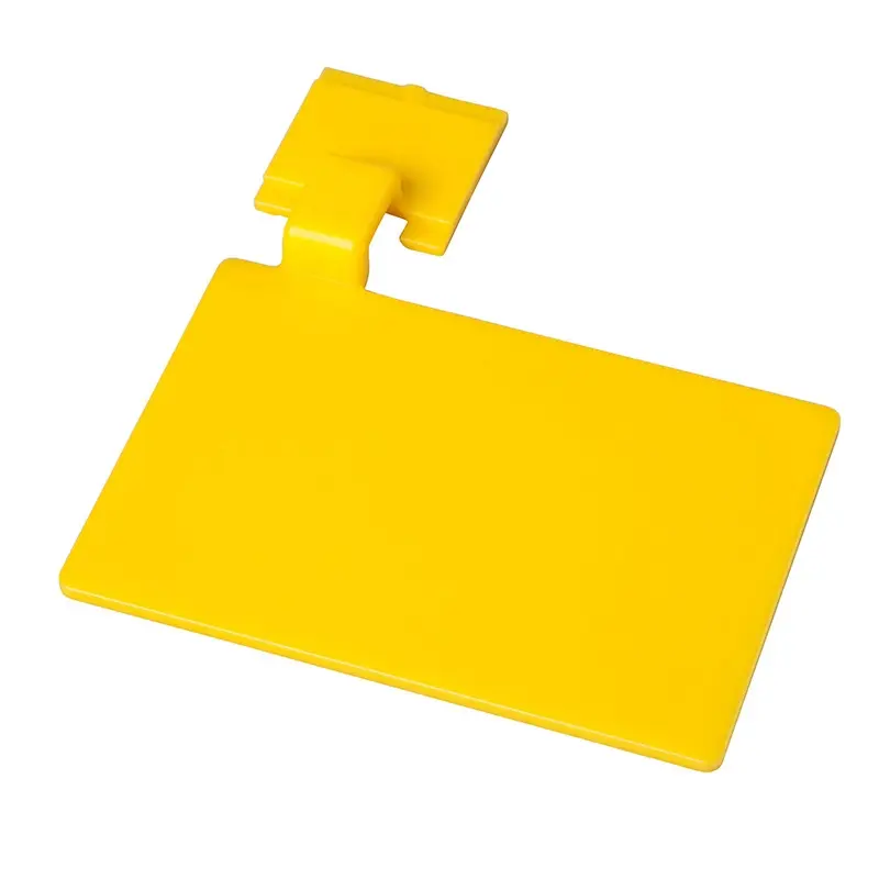 Bordje voor ophangrail FBK 80002-4 110x75 mm geel