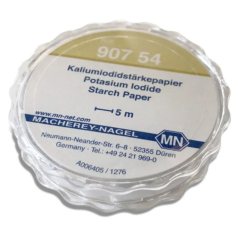 Kaliumjodide zetmeel testpapier residucontrole 5 meter