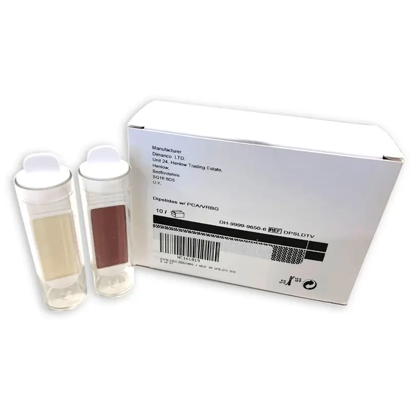 Dimanco 10010145 dipslides PCV Totaal Kiemgetal en Enterobactereacea w/PCA/VRBG